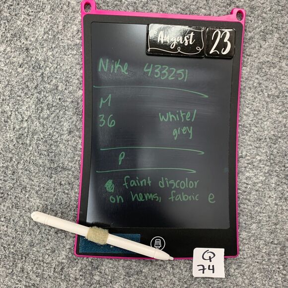 Nike Golf Pant Mens 35x32 White Grey Performance Flat Front Dri Fit Tour Stripe - Picture 12 of 13